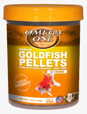 Goldfish Pellets - Sinking - Omega One Betta Buffet Pellets Betta Food, .61 Oz.