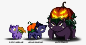 The Pumpkin 'saurs By Molochtdl On Deviantart Vector - Pumpkin Ivysaur