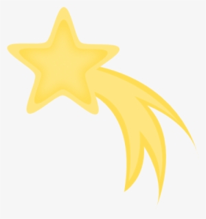 Do You Think Wishing Apon A Star Really Works - Cartoon Shooting Star With Black Background