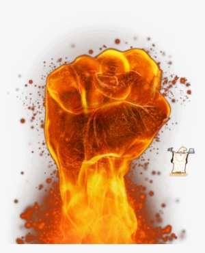 Fire Fist Technique - Hand On Fire Png