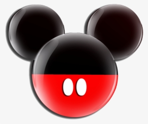 Black Red Mickey - Logo Mickey Mouse