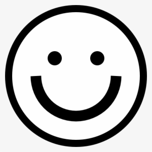Png Freeuse Download Black And White Smiley Transparent - Happy Emoji Black And White