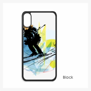 Sport Athletes Skiing Sports Watercolor Sketch For - Mobile Phone Case
