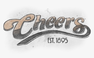Cheers Watercolor Logo Men's Long Sleeve T-shirt - Calligraphy