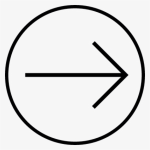 Arrow To The Right Inside A Circle Outline Vector - Icon