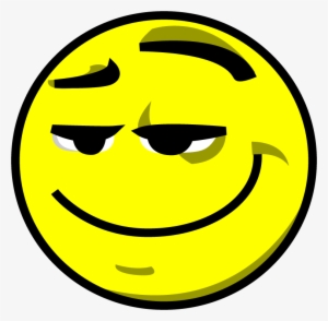 Laughing Smiley Face Emoticon - Smug Smiley