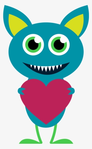 Birthday Monster Clipart - Valentine Monster Clipart