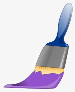 paint brush clipart purple - purple paint brush clipart