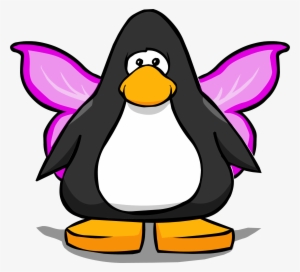 Fairy Wings On A Player Card - Club Penguin