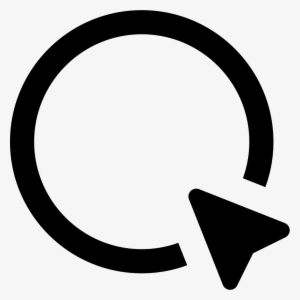 Circle And Cursor Arrow Comments - Cursor Icon In Circle