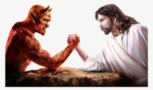 devil vs god 66472 movdata - jesus satan arm wrestling