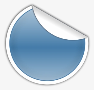 This Free Clipart Png Design Of Blue Sticker