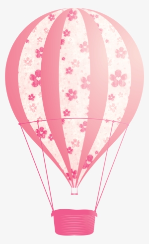 Pink Hot Air Balloon Clipart - Hot Air Balloon Pink Png