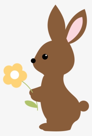 Infant Deer Clip Art Rabbit - Brown Rabbit Baby Clipart