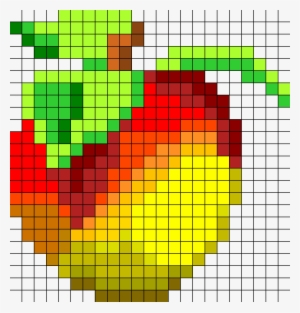 Crash Bandicoot Wumpa Fruit Bead Pattern - Wumpa Fruit Pixel Art