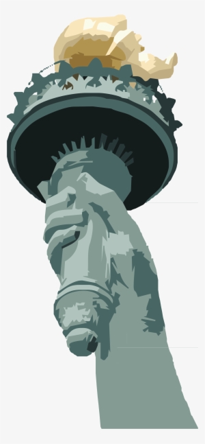 Vector Torch Statue Liberty - Lady Liberty Torch Vector