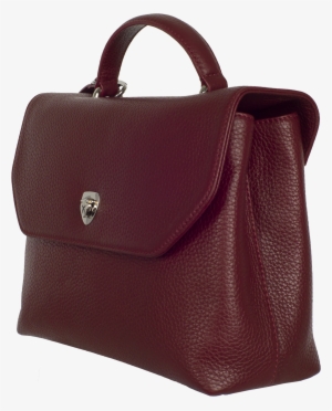 Handbag Shoulderbag Leather Bordeaux - Handbag