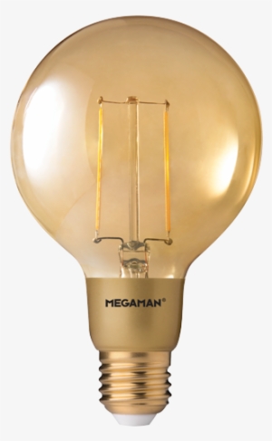 Megaman Lg6403dgd E27 Gold Filament 3w (dim) - Edison Bulb Png