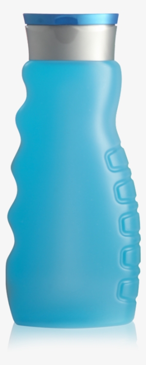 Light Blue Showergel Bottle With Grey Cap - Shower Gel Bottle Design
