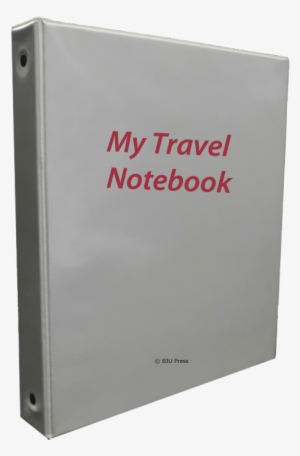 Image Of White Notebook With The Words My Travel Notebook - Notebook