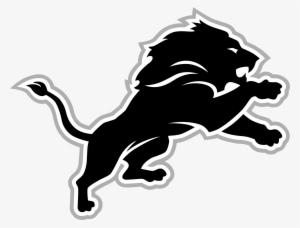 Go To Image - Detroit Lions Logo Black And White