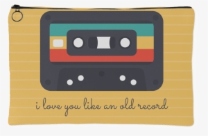 'i Love You Like An Old Record' Love Quotes Yellow - Chill Out: Line Notebook/journal 7x10