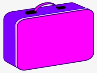 Lunch Box Purple And Pink Lunch Clip Art At Vector - Purple Suitcase Clipart
