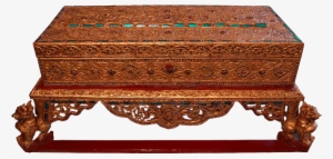 Gilded Carved Storage Box - Drawer