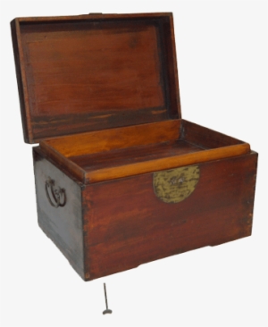 Small Brass Handled Document Box - Trunk