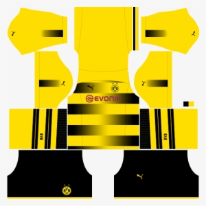 Borussia Dortmund Home Kit Dream League Soccer - Kits Dream League Soccer 2018