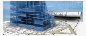 Slide Background - Building Architect Design Blueprint