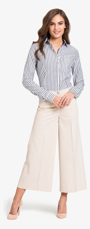 Womens Wide Leg Business Pants - Pants Trousers And Shirts For Ladies