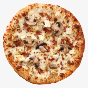 Chicken Carbonara - Pizza From Top Png