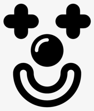 Face Of Smiling Clown Vector - Clown Face Vector Png