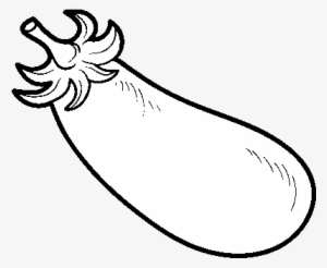 Organic Eggplant Coloring Page - Drawing