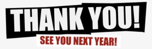 Thankyou - Thank You See You Next Year