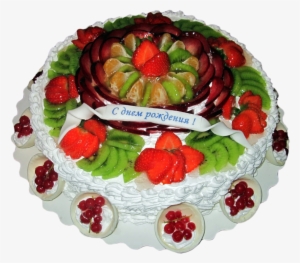 Cake Png Image - Pasteles Para Cumpleaños Con Frutas