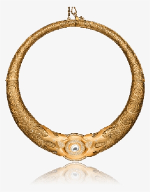 Intricate Flames Fiery Pattern Necklace - Kundan