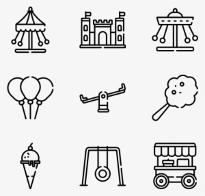 Clip Free Stock Icons Free Vector Amusement Park - Drawing