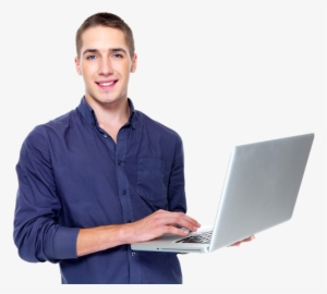 Holding A Laptop Png