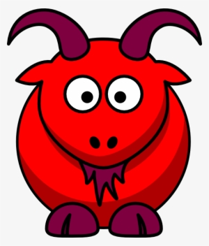 Red Goat Svg Clip Arts 510 X 599 Px