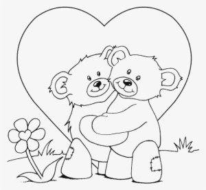 drawings of love teddy bears