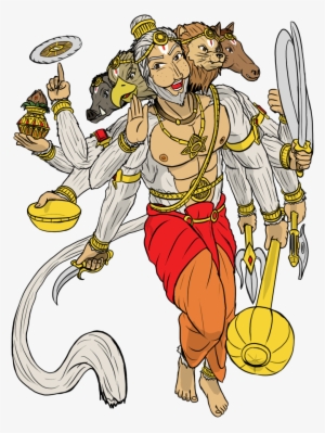 Hanuman Drawing Warrior