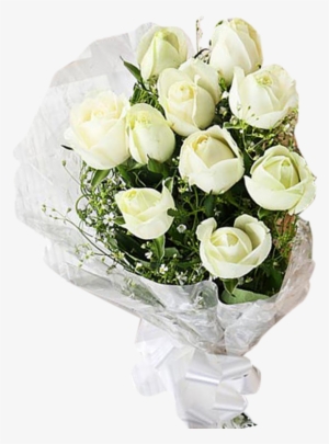 Free Library Bouquet Transparent White Rose - Garden Roses