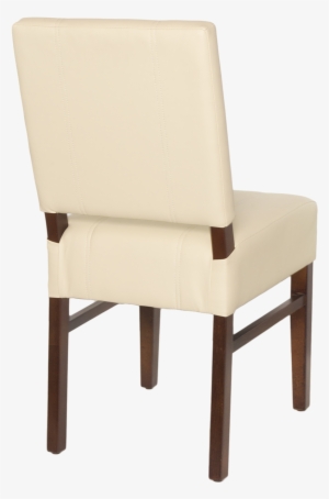 Wood Upholstered Square Pullover Back Chair - Chair
