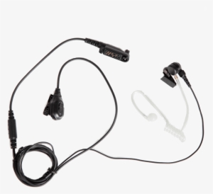Hytera Ean Wire Surveillance Earpiece Mobilfunk Gmbh - Earpiece With Acoustic Tube And In-line Ptt (black)