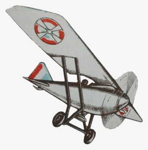 Drawing Airplane Flying - 1920s Plane Png