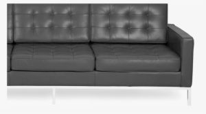 Black Sofa Png Image - Kardiel Florence Knoll 3 Seat Style Sofa, Aniline Leather,