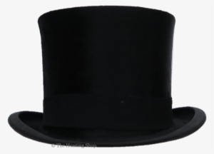 56cm Tress & Co, Black Silk Top Hat - Silk
