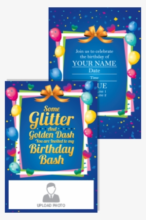 Blue Birthday Invitation Card - Met Your Mother Birthday